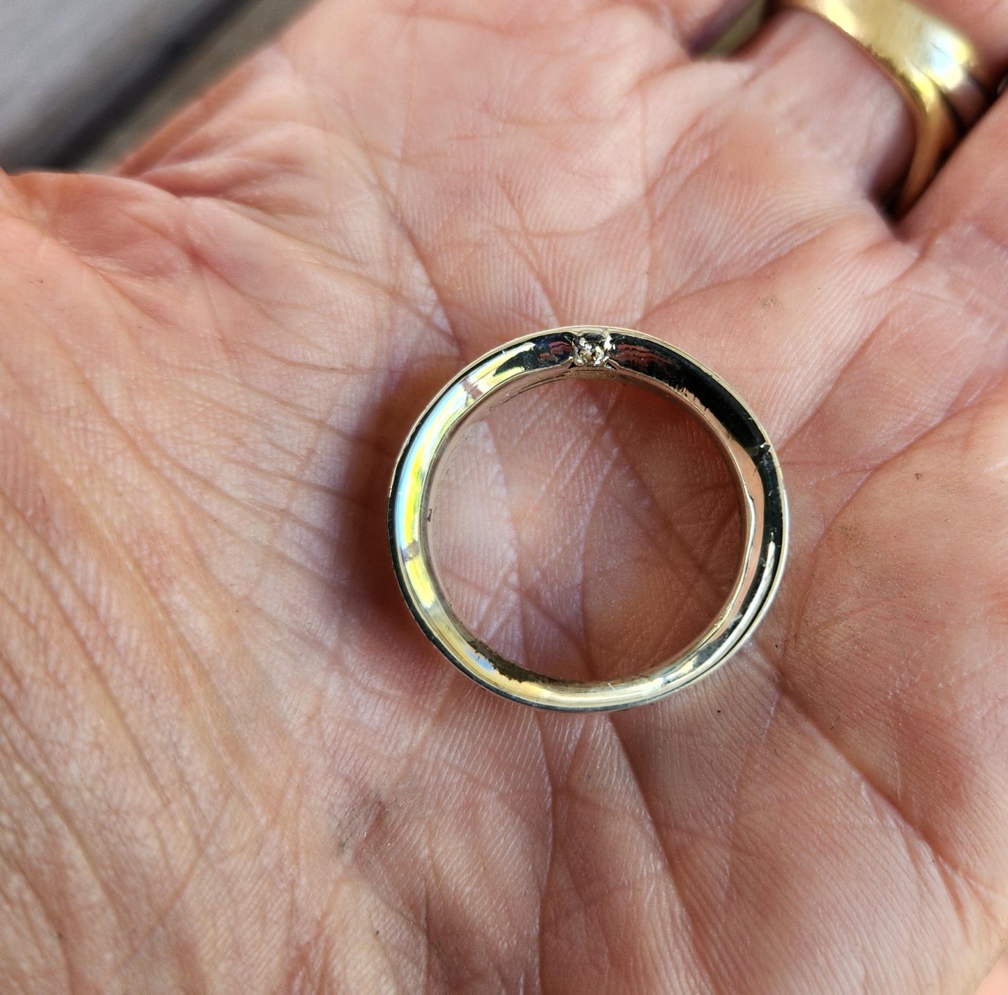 Swirl patterned band,chunky,sterling silver,handmade,scroll,Victorian pattern ring,silver wedding ring,solid band