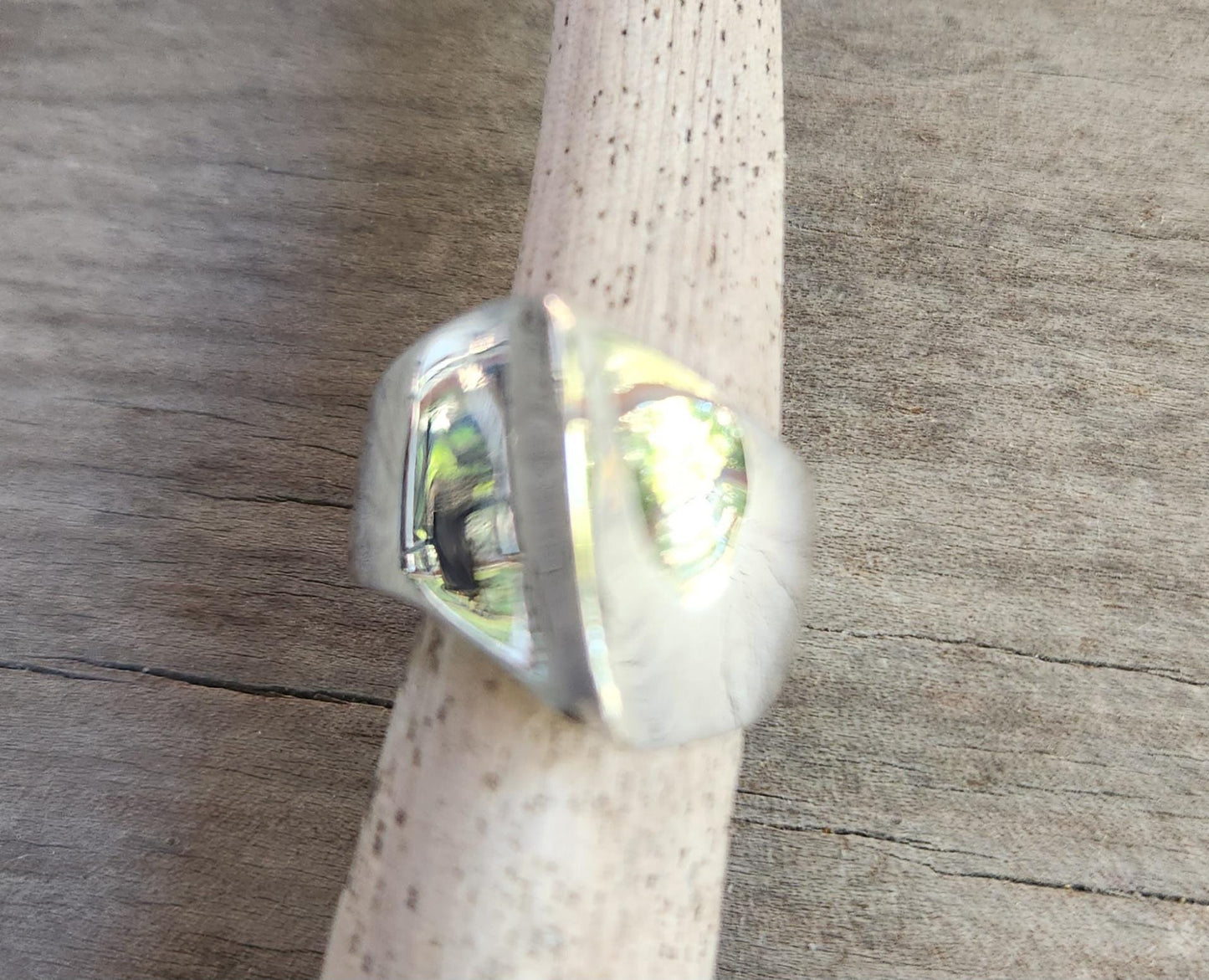 Solid plain ring,sterling silver, chunky high top,handmade,ladies fashion,wide silver ring