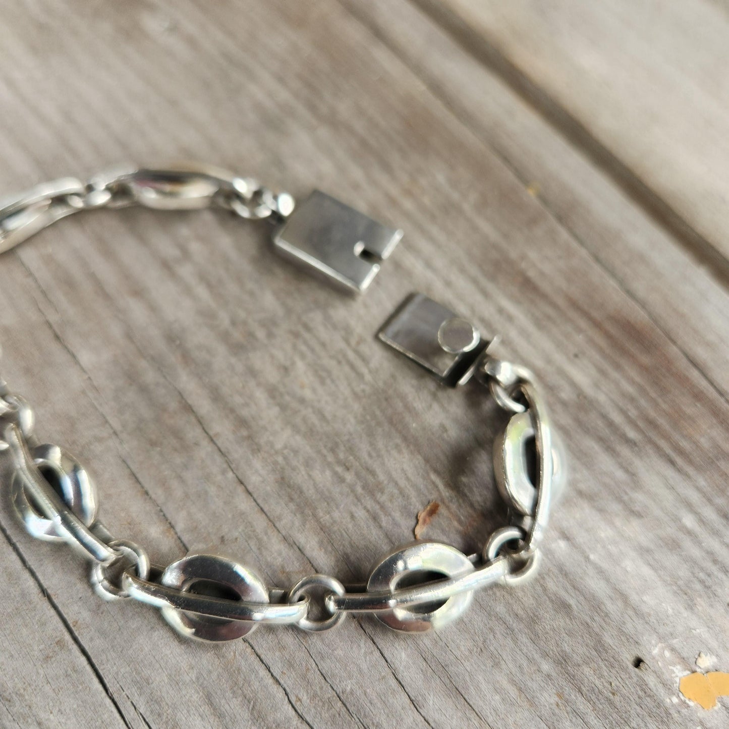 Solid silver bracelet,sterling silver,handmade,unisex,link bracelet,boho,