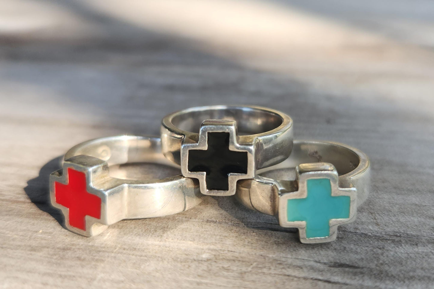 cross ring,sterling silver,even cross,black,red or blue enamel, Christian,Celtic cross,medieval,religious,pagan,hand made,knights templar