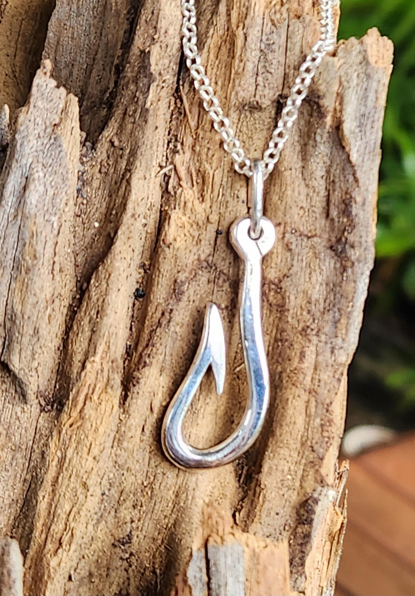Fishhook pendant,sterling silver,nautical,maori pendant,tribal,sailor,ship,maritime,rockabilly,hipster,