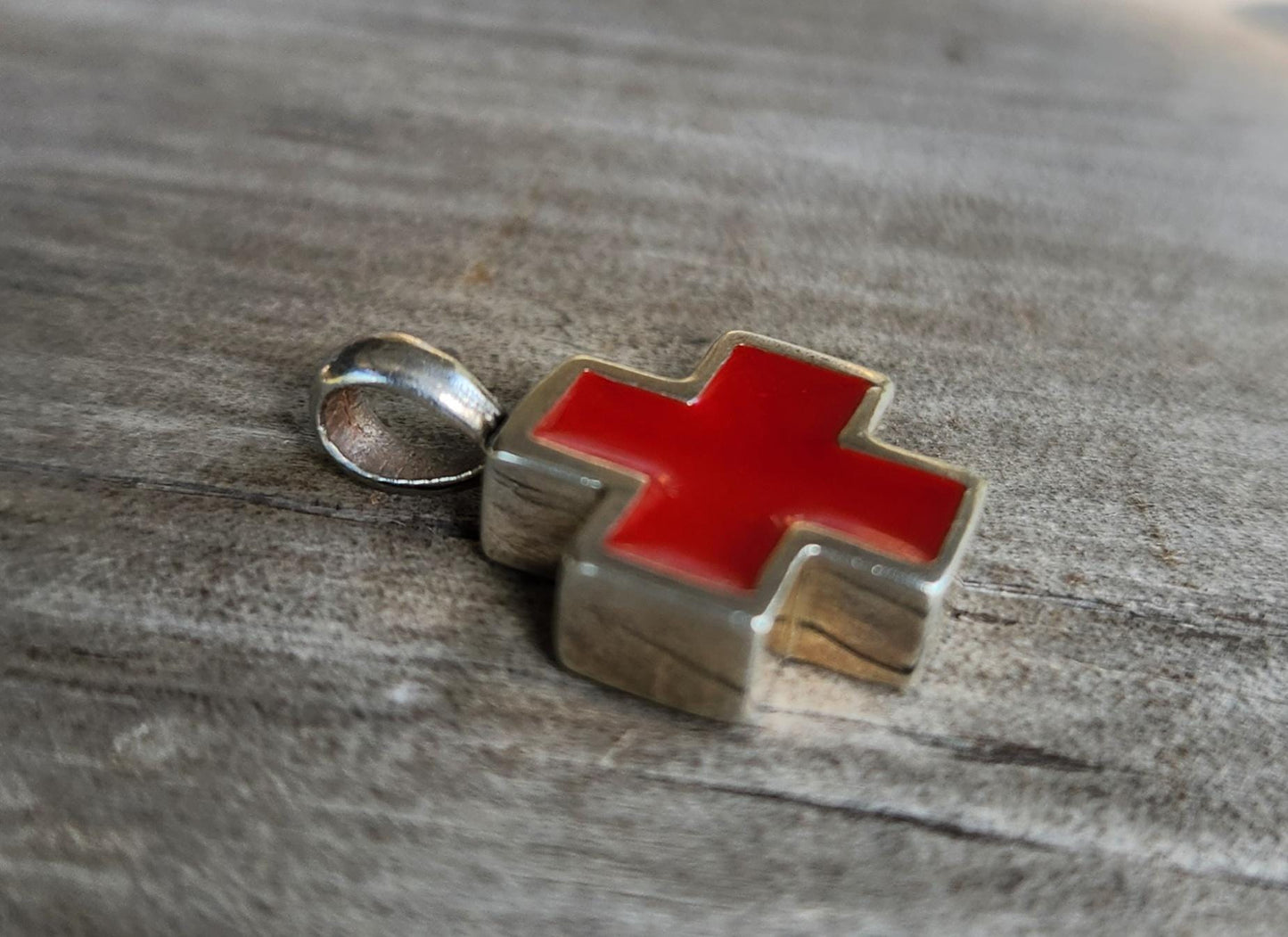 cross pendant,sterling silver,even cross,black,red or blue enamel, Christian,Celtic cross,medieval,religious,pagan,hand made,knights templar