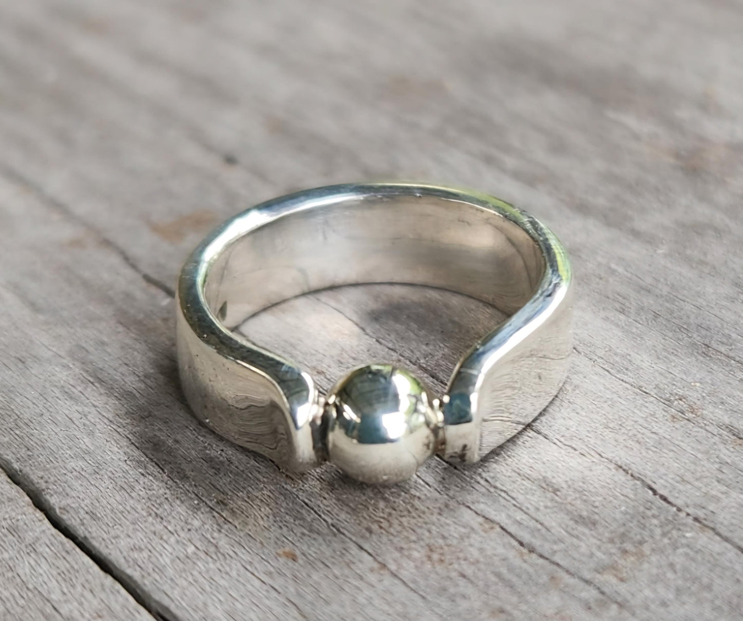 small 925 silver ball ring, pinkie ring,solid sterling silver band,handmade, minamalist, plain silver.