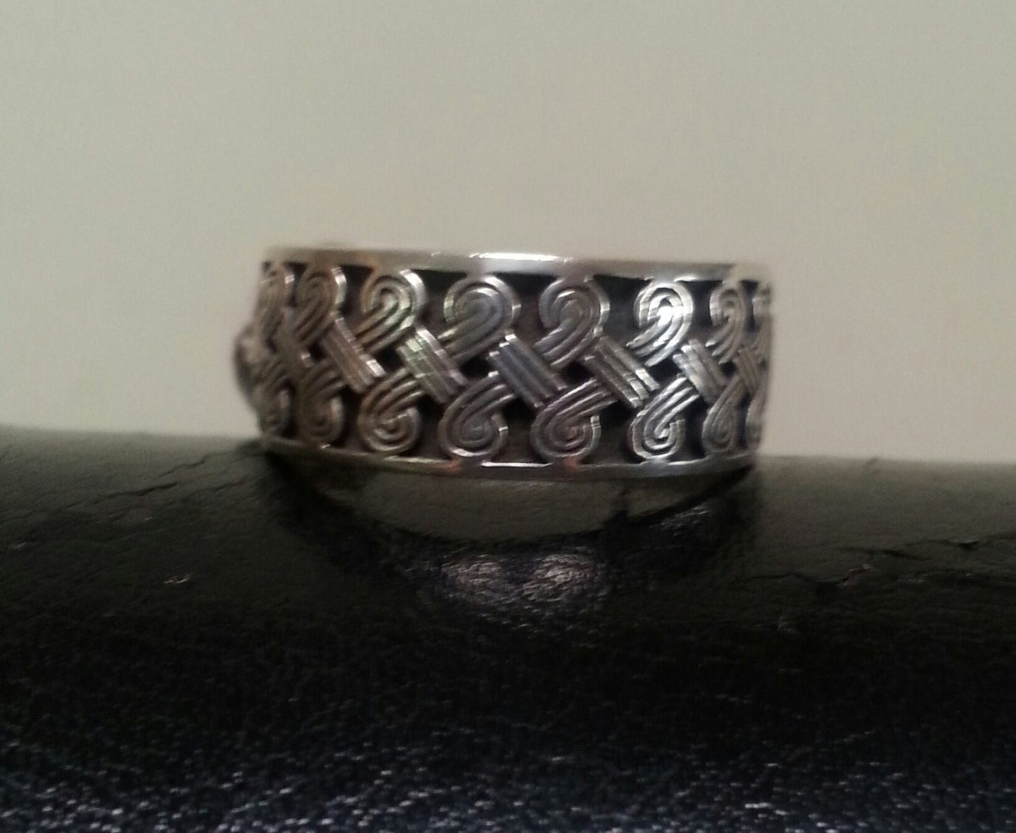Celtic twisted ring band,925 sterling silver