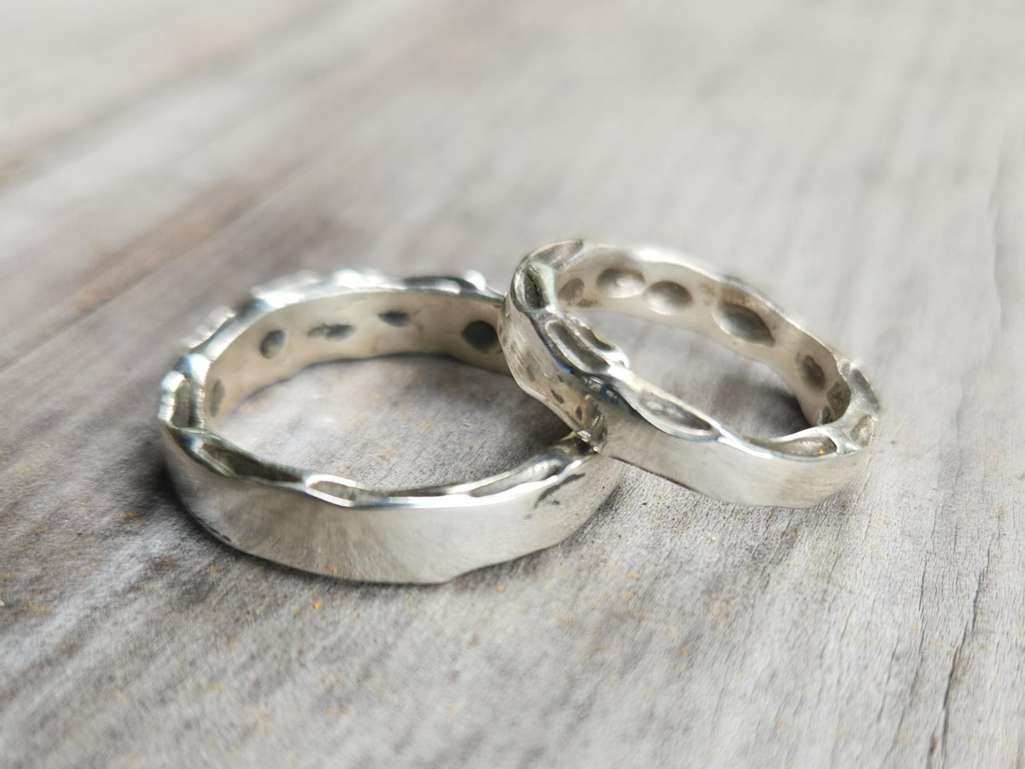 Nugget ring,chunky,Sterling silver,industrial, rustic ,hammered ,wedding band, unisex,men's fashion,handmade,steampunk,designer,