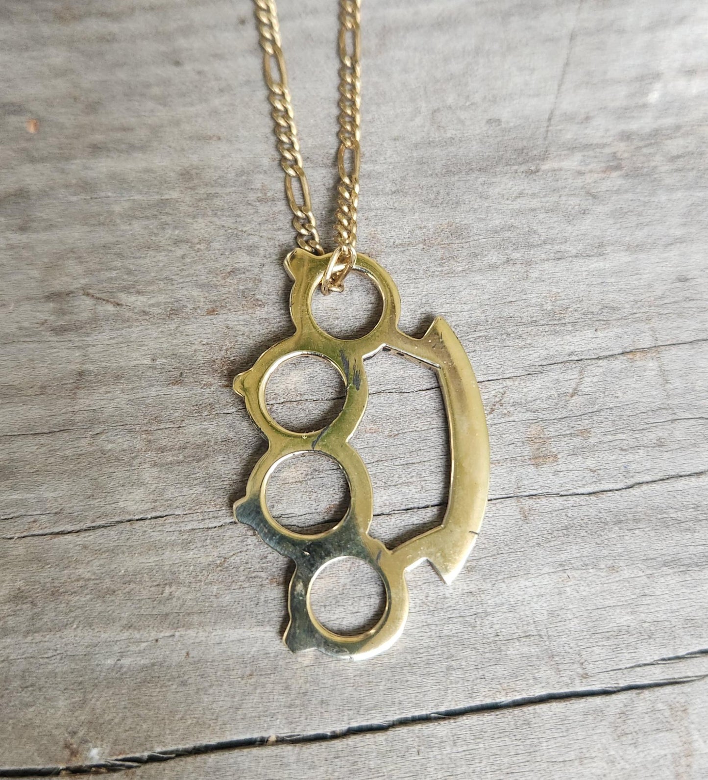 Gold knuckleduster pendant,solid 9k gold, punk,martial arts,gangster,nhang Sikhs,weapon,