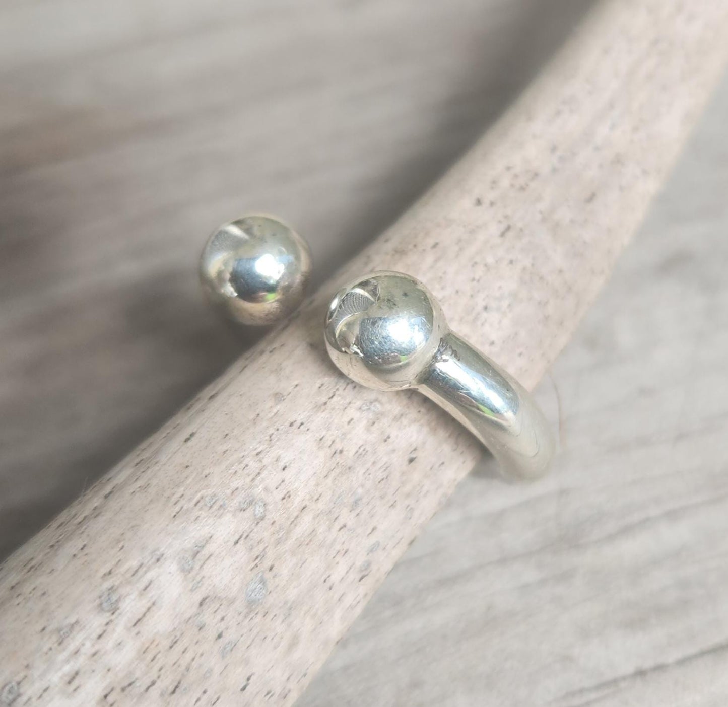 Ball horseshoe ring,925 sterling silver,lucky ring, handmade,rockabilly,hipster,boho shic,gypsy,lucky horseshoe,goddess,new age