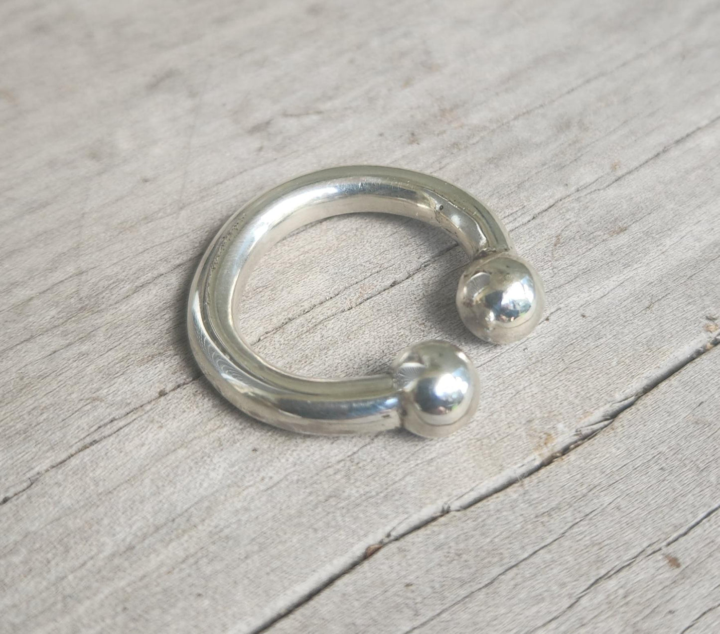 Ball horseshoe ring,925 sterling silver,lucky ring, handmade,rockabilly,hipster,boho shic,gypsy,lucky horseshoe,goddess,new age