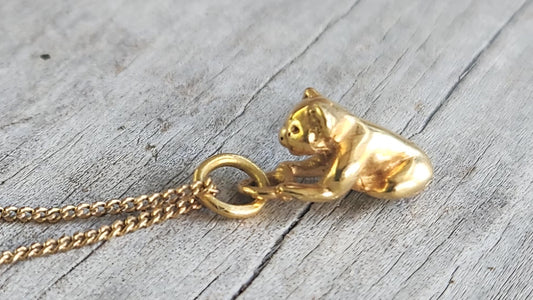 18k gold Koala bear charm,tiny and cute 18ct gold, Australian animal jewellery,