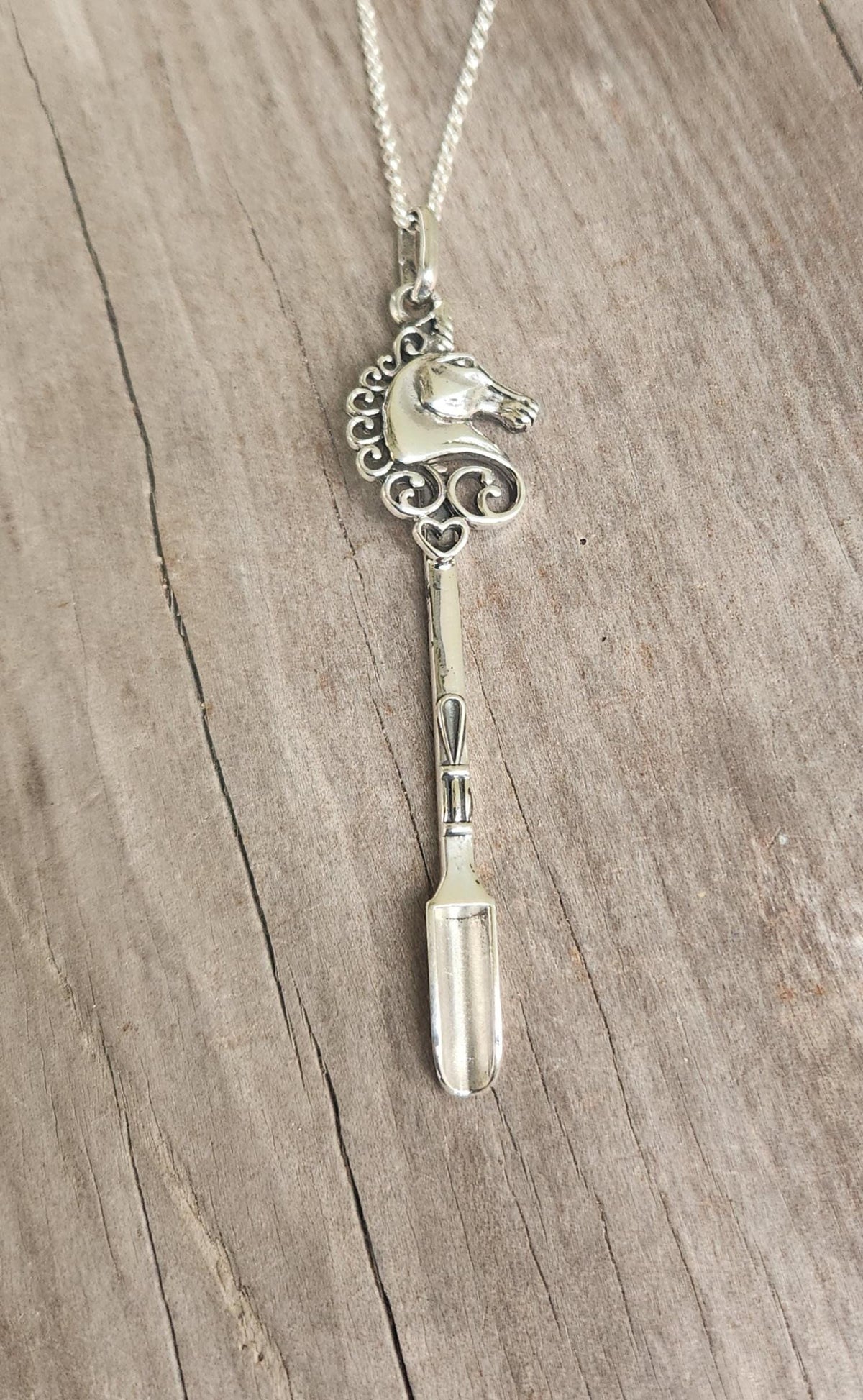 Unicorn spoon pendant,925 sterling silver,Hopi,mapacho  key ring,solid silver,small spice spoon,handmade  unique, collectors,