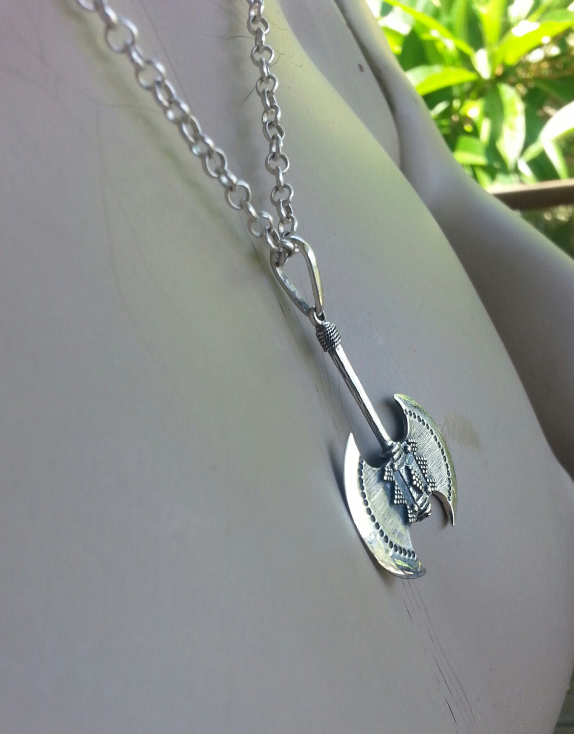 Axe,Vikings,odins warrior,double axe, sterling silver, pendant, steampunk, rockabilly, biker, gothic, punk,battle axe,tribal,medieval,weapon