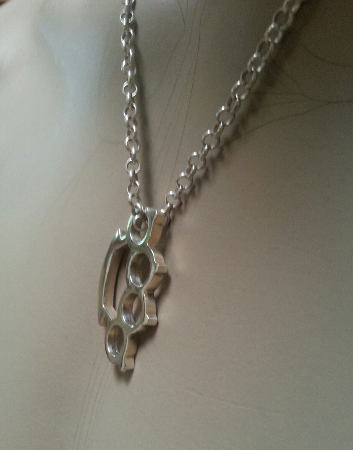 Gold knuckleduster pendant,solid 9k gold, punk,martial arts,gangster,nhang Sikhs,weapon,