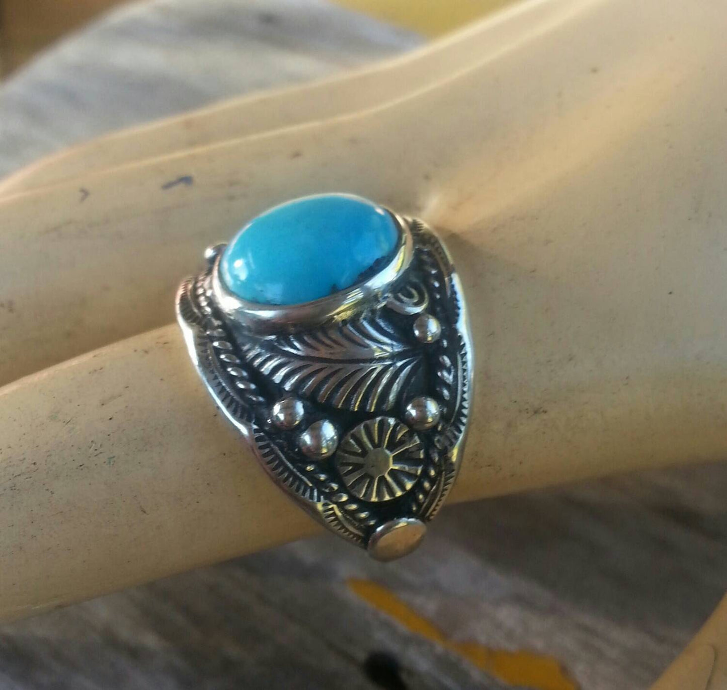 Turquoise ring,sterling silver, Navajo,Indian style,handmade, wedding,hipster,gemstone,boho,hippy,gypsy,men's fashion,man's stone ring