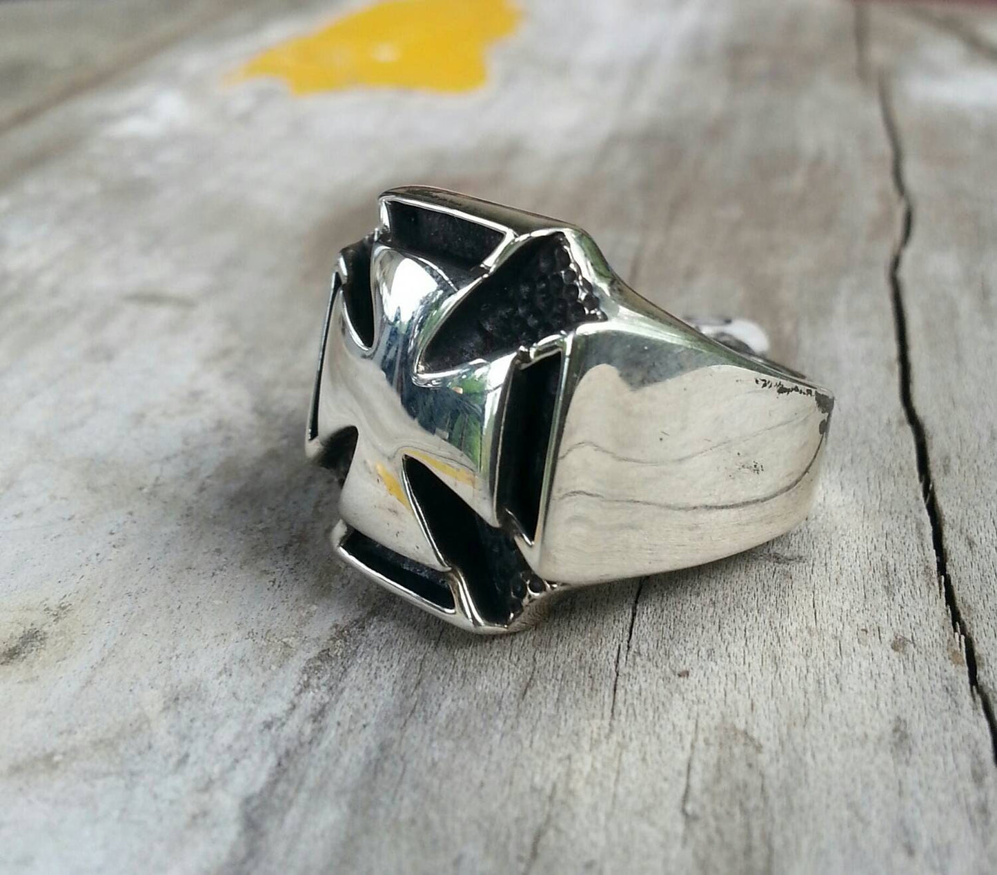 cross ring,even sided cross,sterling silver,celtic,steampunk, gothic,punk,chunky ring,mens fashion,hot rod,rockabilly, biker,