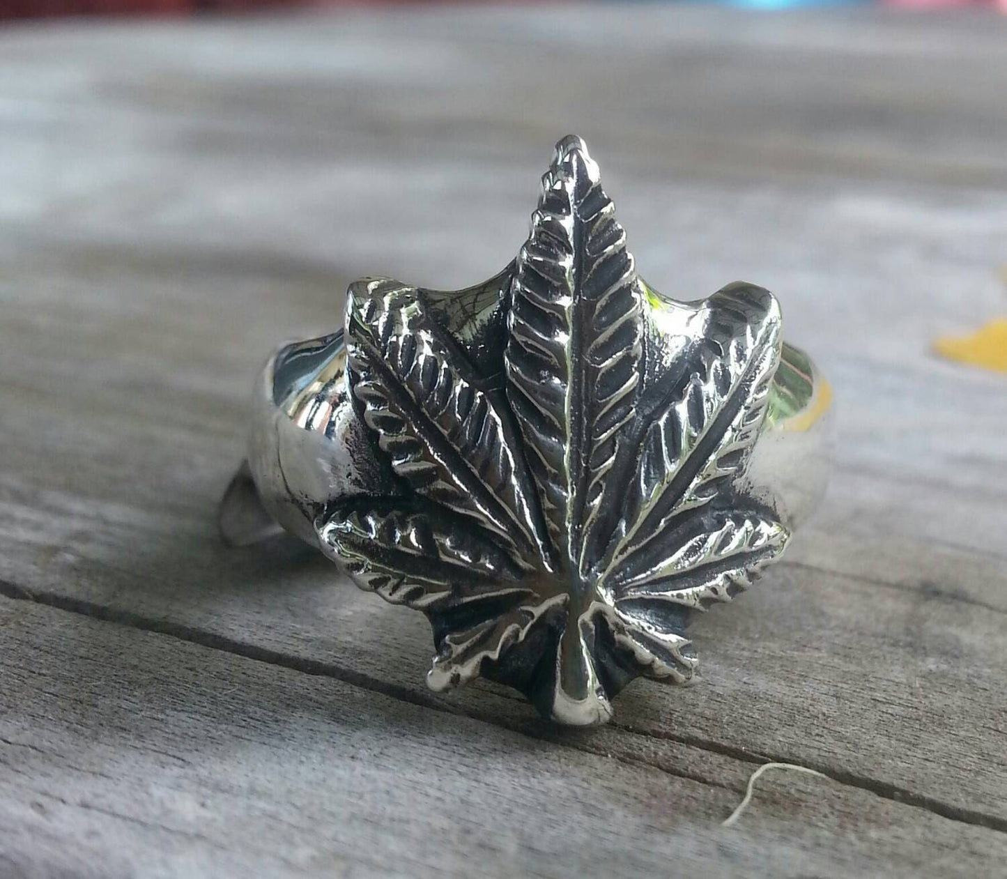 Marijuana ring, dope,weed, cannabis,mull,hippy,boho, sterling silver ring,hand made,organic jewelry,stoner,medical marijuana