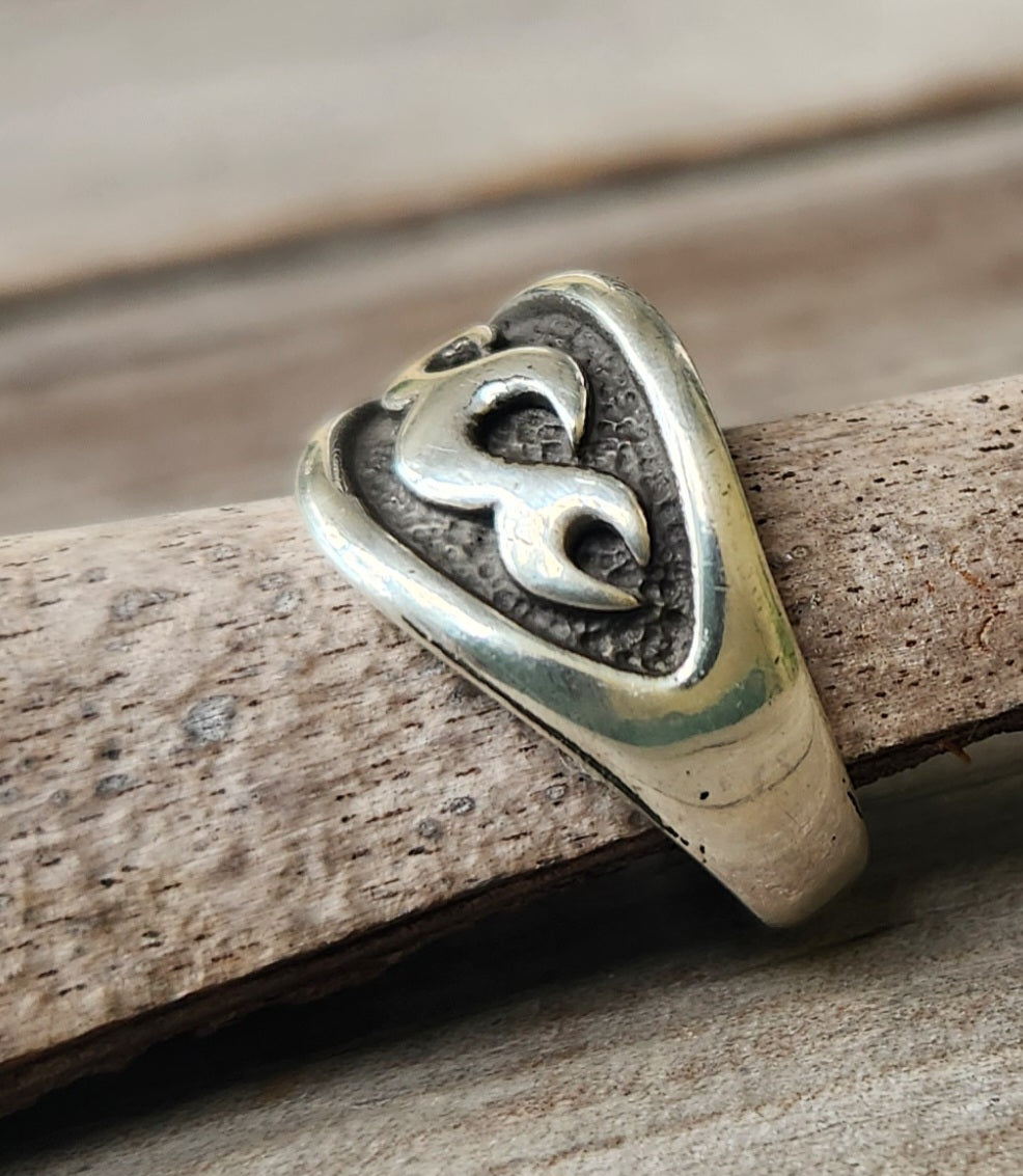 Wave Surf ring,925 sterling silver, ocean sea, ring