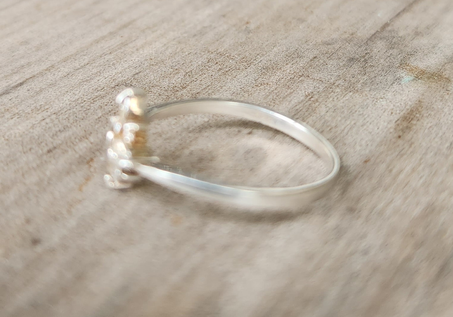 Small star Cz ring,925 sterling silver, dainty pinkie ,Cubic zirconia ,handmade, ring,goddess,boho