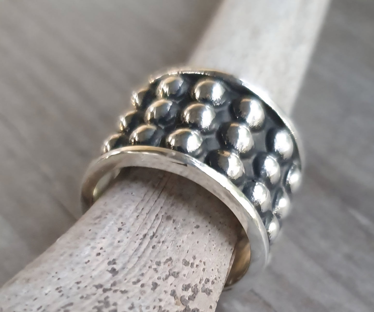 Wide ball ring,925 sterling silver,16mm silver band,wedding, modern ball ring