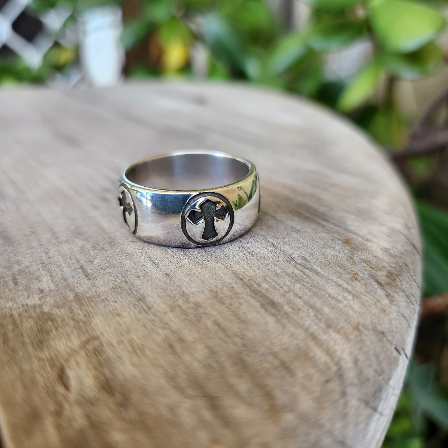 Gothic cross ring,925 sterling silver,wedding band, steampunk gothic punk sterling silver ring
