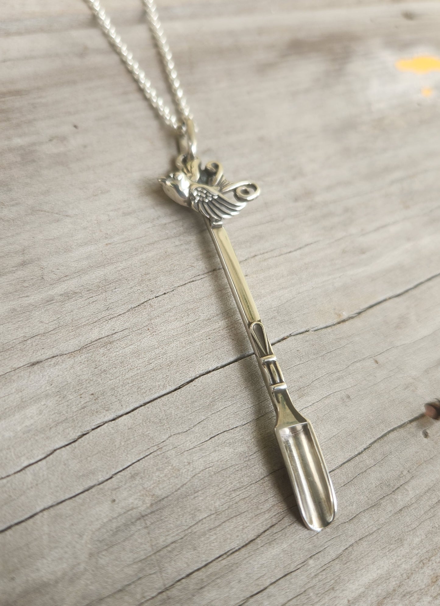 Swallow spoon,925 sterling silver, coke,harpe,pendant,