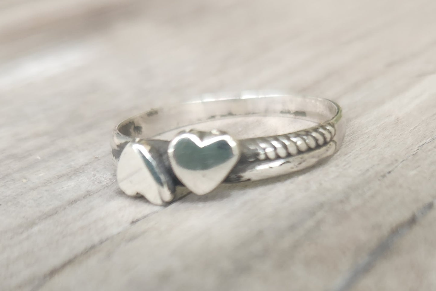 Heart ring,925 sterling silver,stacker band,halo,handmade,boho,goddess