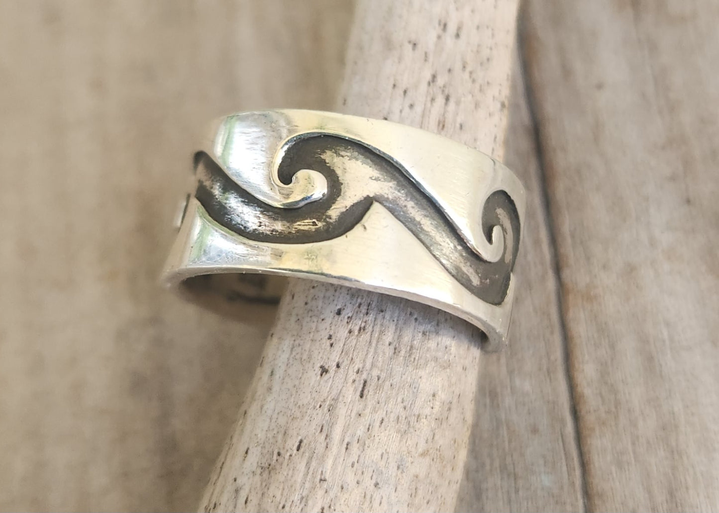 Wave Surf ring,925 sterling silver, ocean sea wedding ring