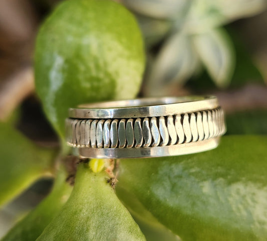 spinner  ring,rustic,925 sterling silver,large size,tribal worry ring,handmade wedding,industrial,bespoke