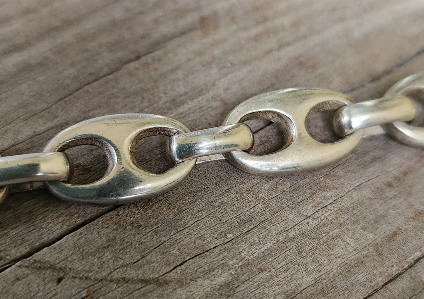 marine link bracelet or chain ,925 silver bracelet, handmade, unisex,boho,