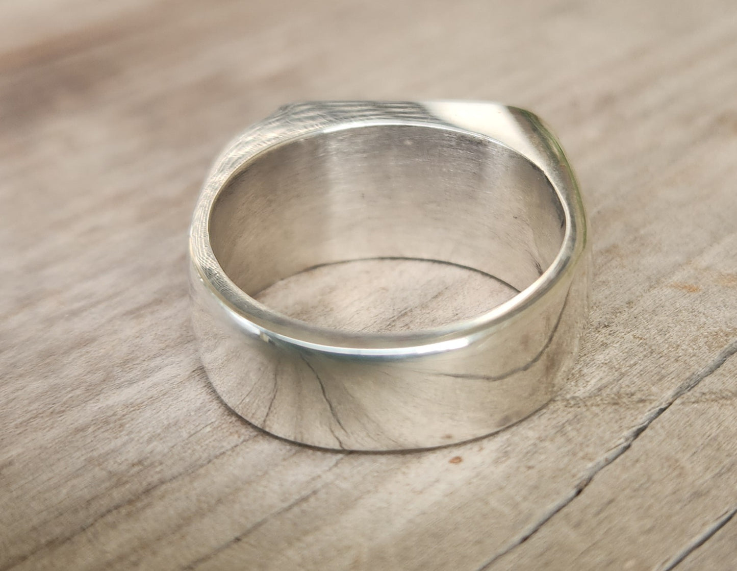 Large Rectangle ring,black acyrlic ring,sterling silver,chunky,handmade,Micheal Hutchence inxs