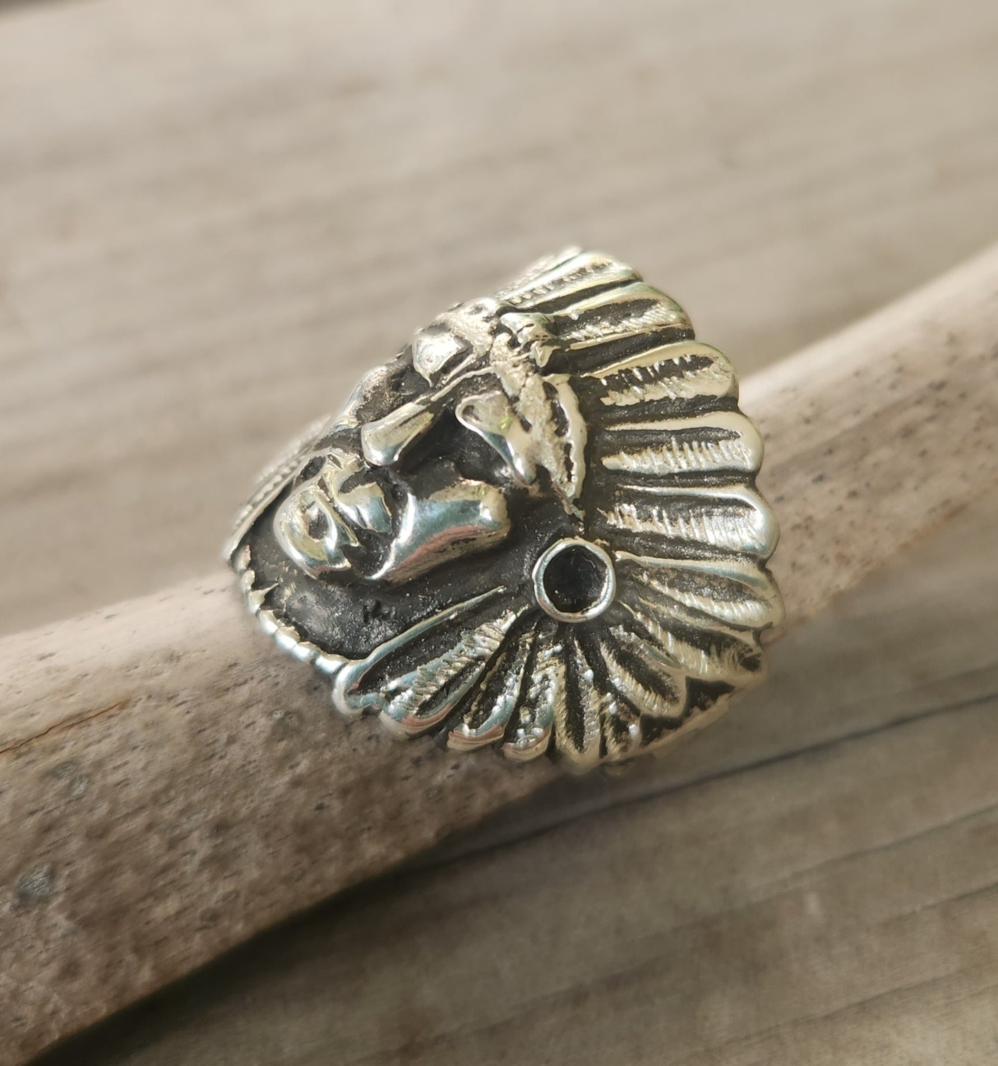 Indian chief ring,925 sterling silver,tribal,handmade silver,boho,ethnic,Indian face,