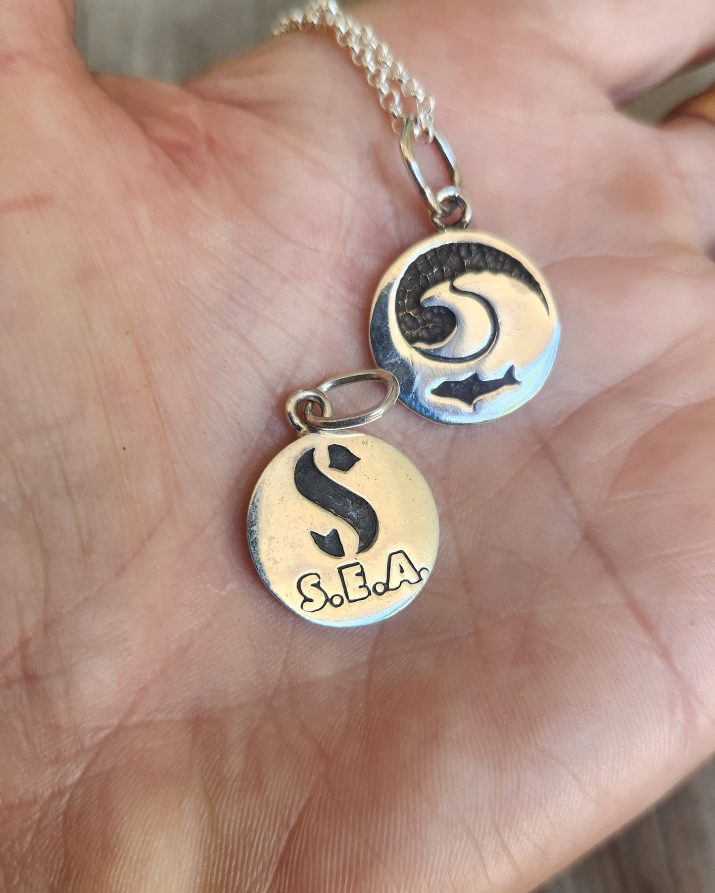 Wave sea pendant,925 sterling silver,marine medallion,fishing,dolphin, surfer,surf, diver,snorkelling pendant,sailor, wave,surfer,surf,beach jewelry,handmade,