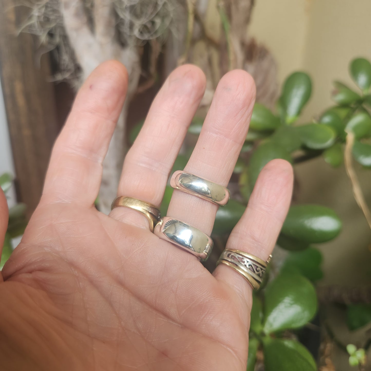 7mm silver ring,925 solid sterling silver,handmade plain band ,rounded band,unisex,d ring,