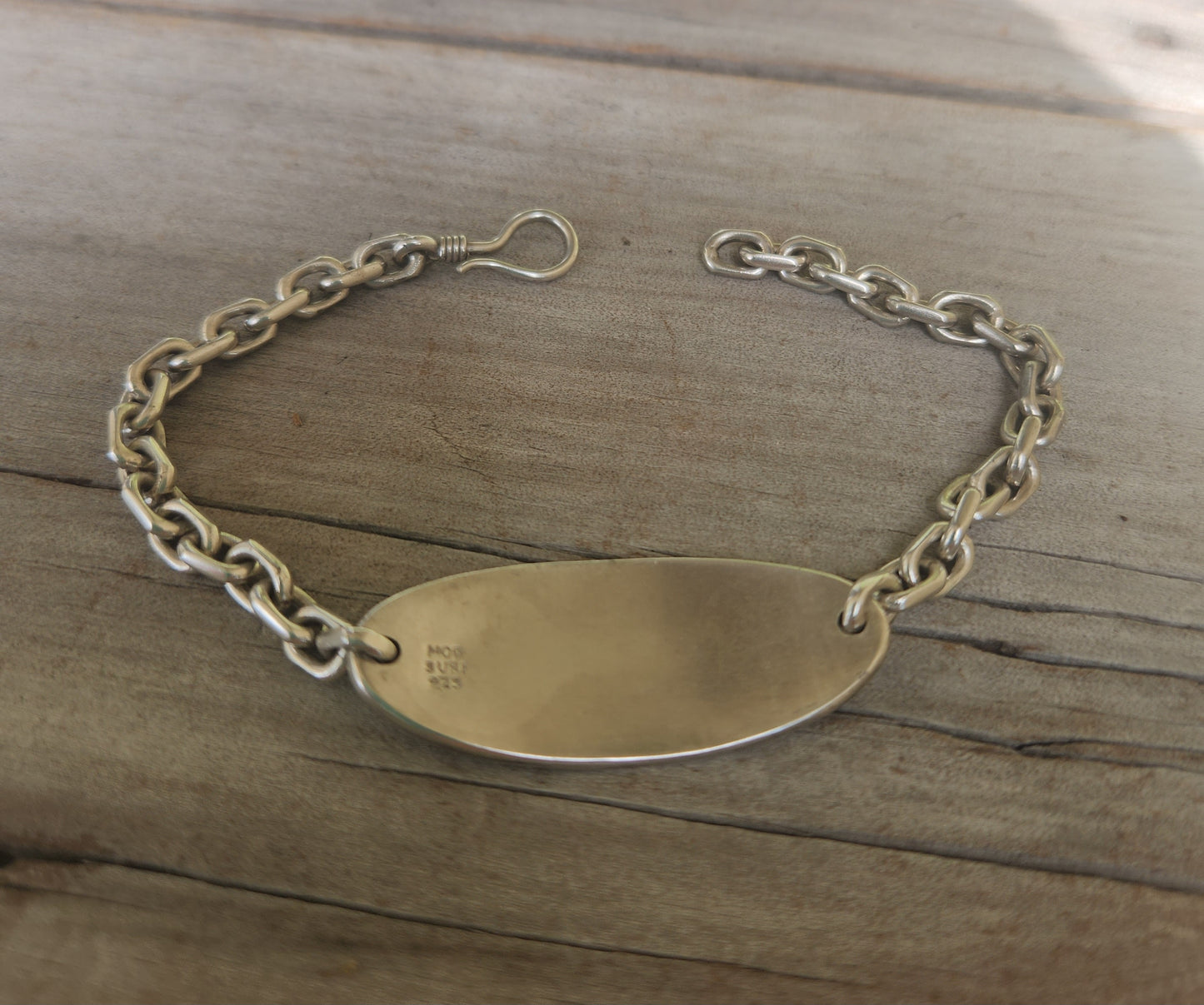 Wave surf chain bracelet,925 sterling silver,handmade,fisherman,marine ocean jewelry