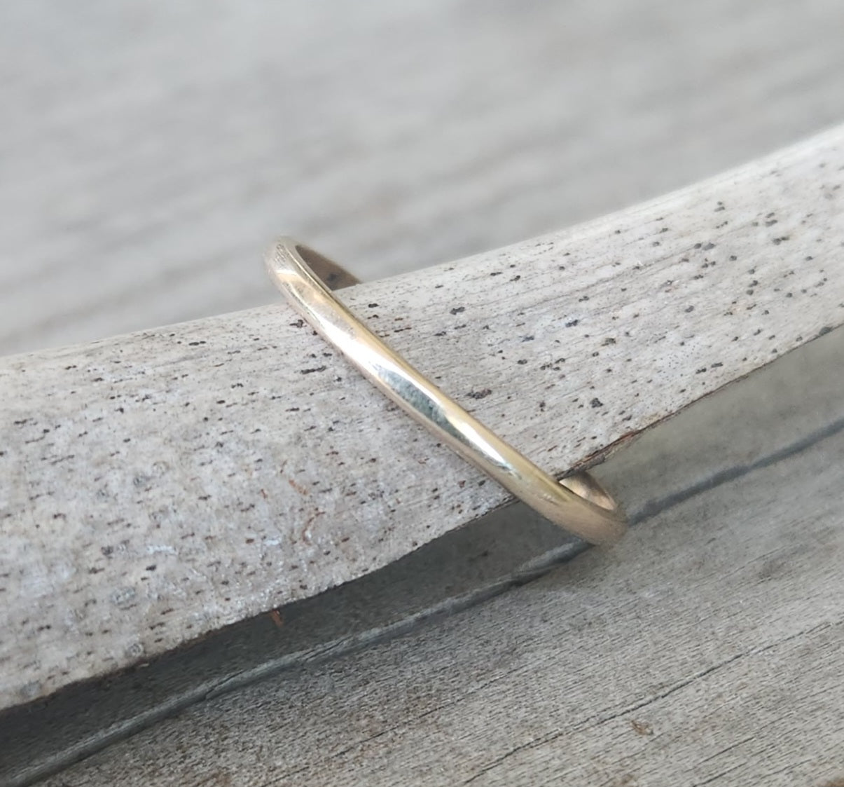 9k gold Stackerable ring 9ct  solid gold not plated 1.5mm plain gold band fine dainty boho pinkie stacker rose gold yellow