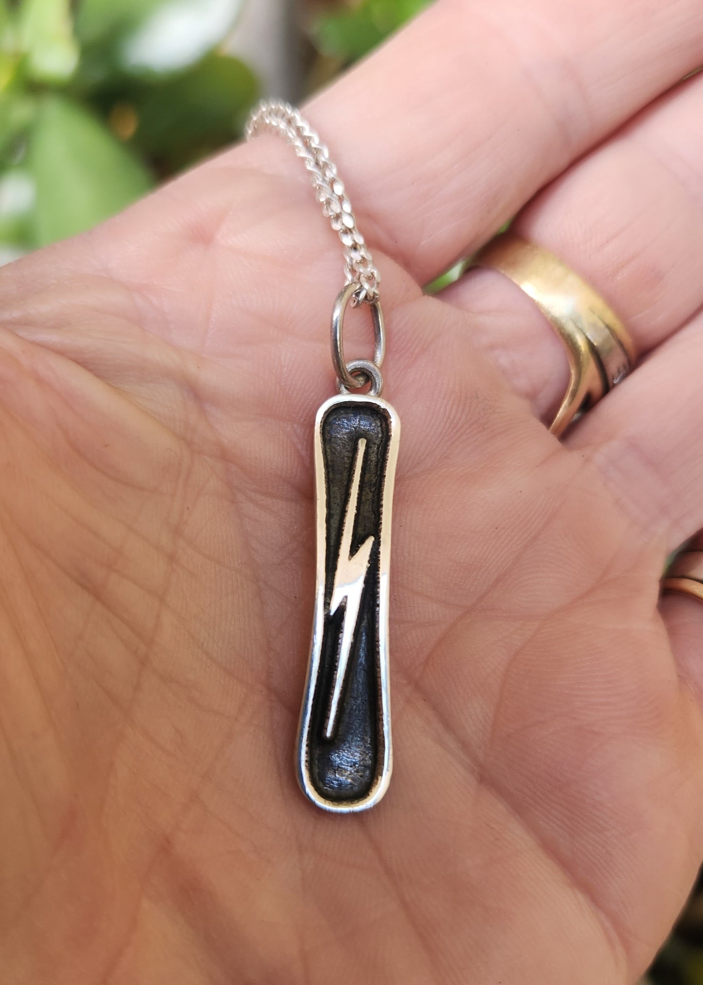 Skateboard grab air pendant,925 sterling silver,skateboard deck,handmade