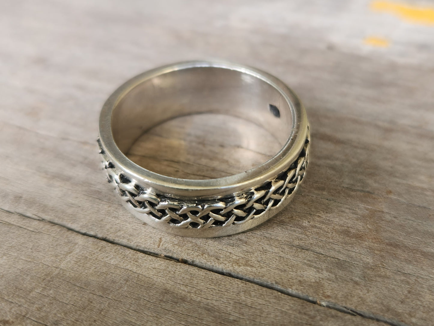 Celtic twisted ring band,925 sterling silver