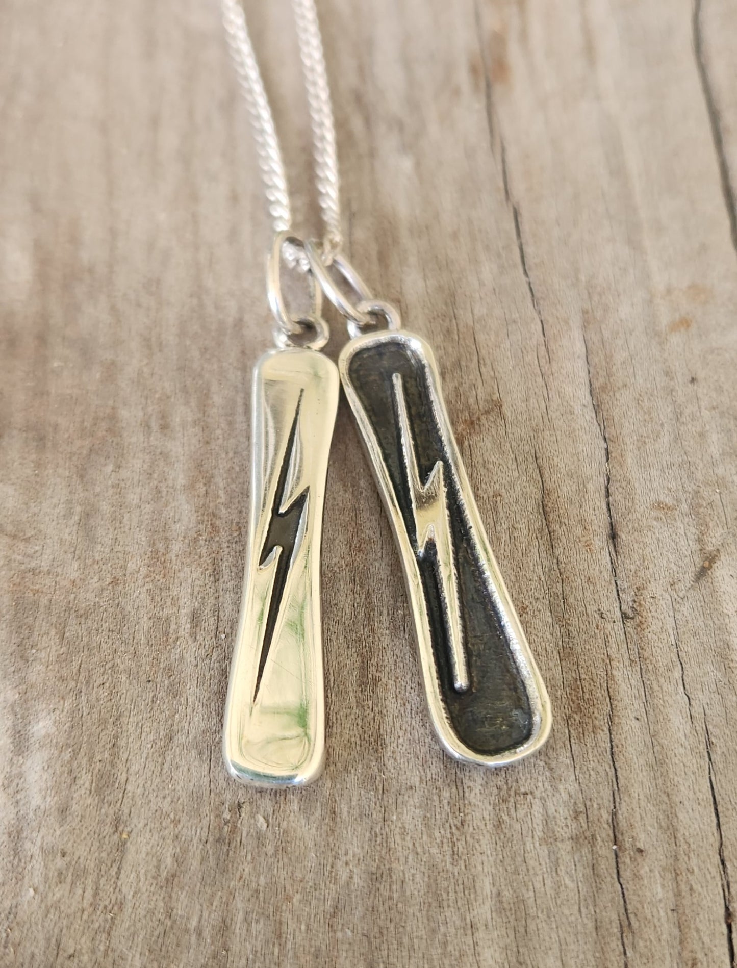 Skateboard grab air pendant,925 sterling silver,skateboard deck,handmade
