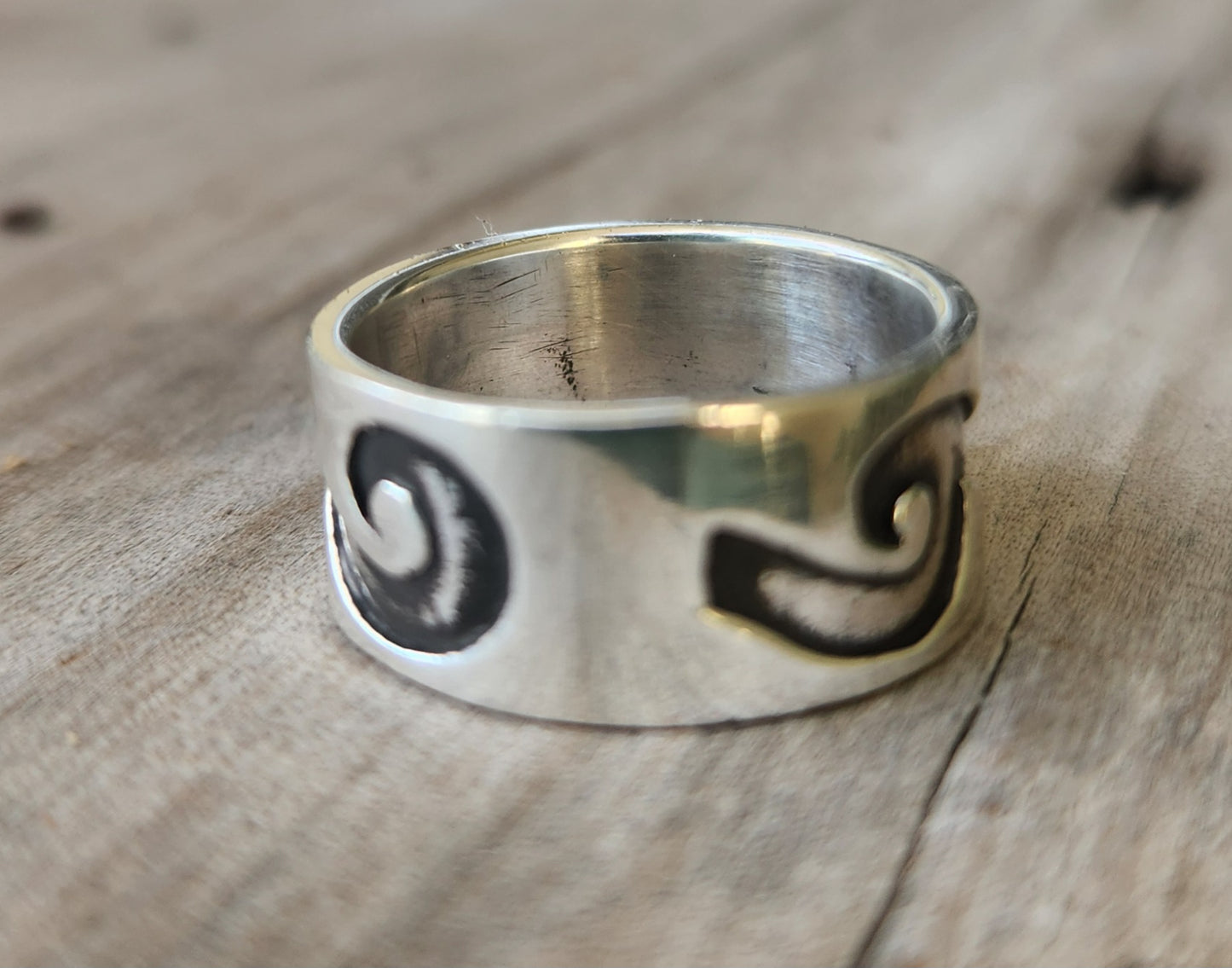 Wave Surf ring,925 sterling silver, ocean sea wedding ring