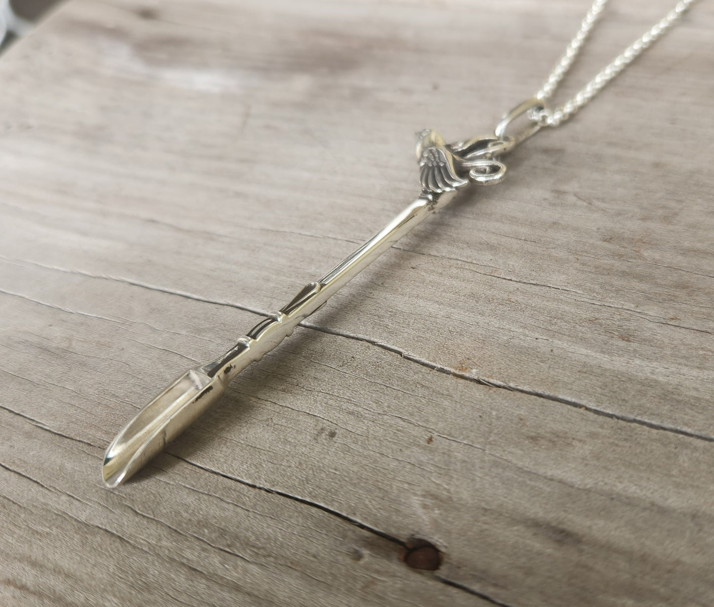 Swallow spoon,925 sterling silver, coke,harpe,pendant,