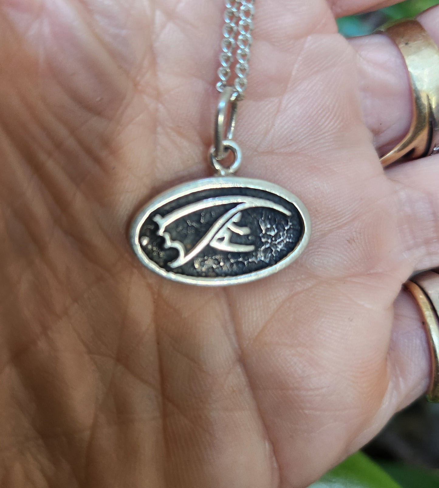 Surfer pendant,925 sterling silver,surf wave charm,handmade