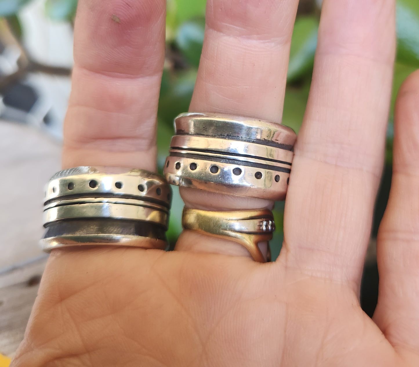 Heavy 16mm wide solid ring,925 sterling silver modern industrial band,handmade,rustic