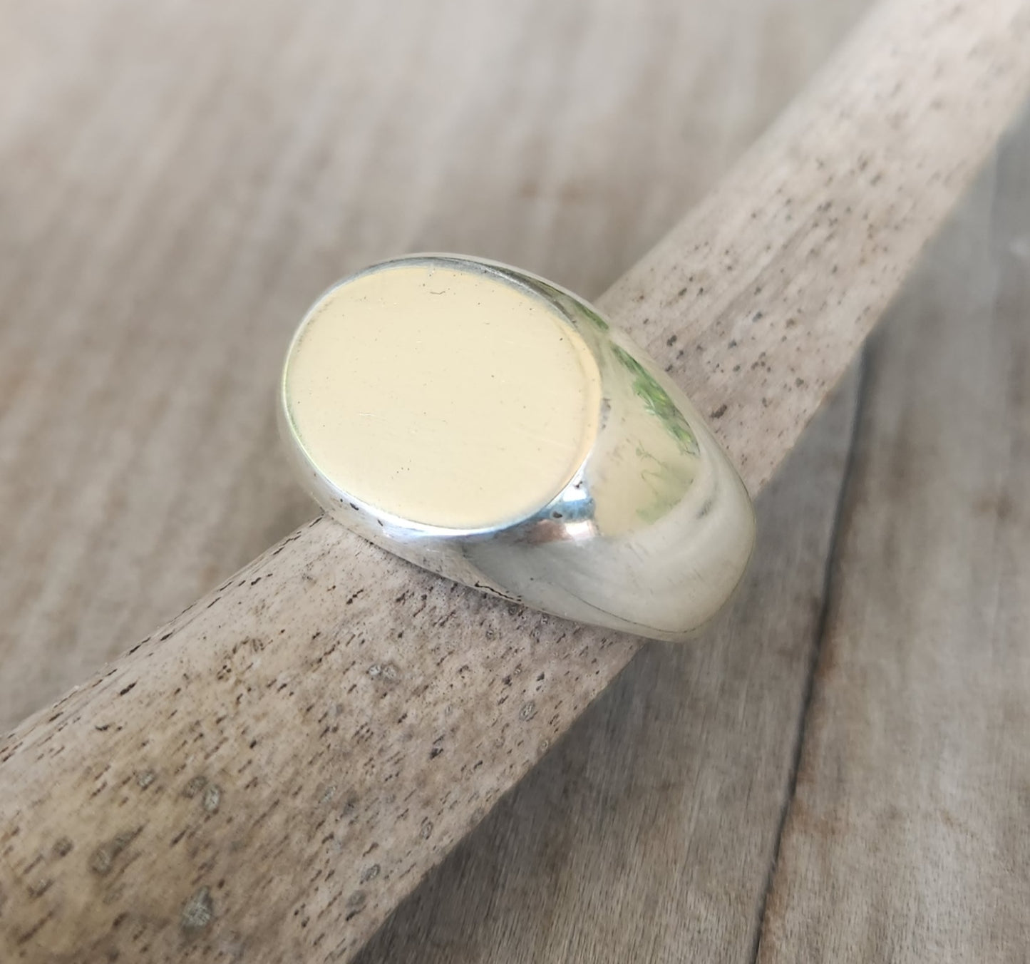 Signet ring,oval top, ring,solid signet,sterling silver,chunky,handmade,boho,college ring,blank ring,plain silver signet,unisex
