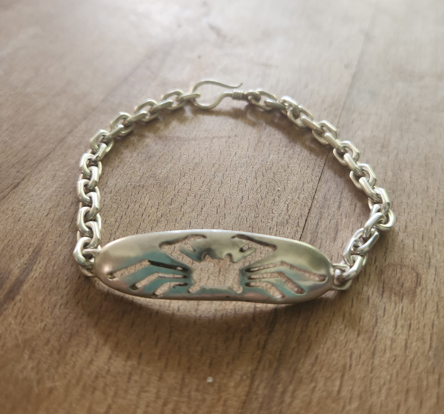 Crab chain bracelet,925 sterling silver,handmade,fisherman,marine jewelry,cancer zodiac