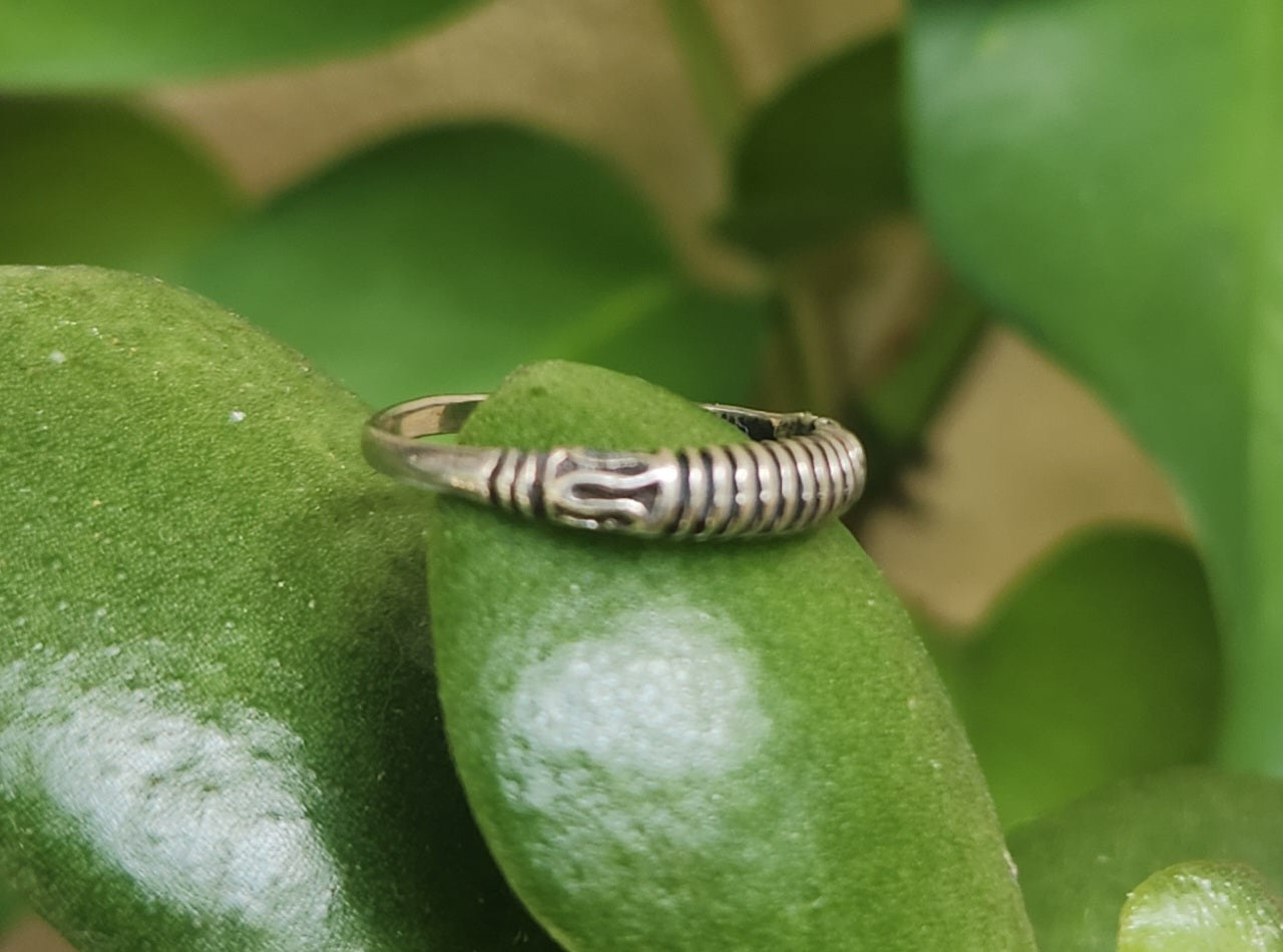 Small Stacker ring,925 Sterling silver,ethnic fine patterned band,boho ,thin silver ring,pinkie ring,wire ring
