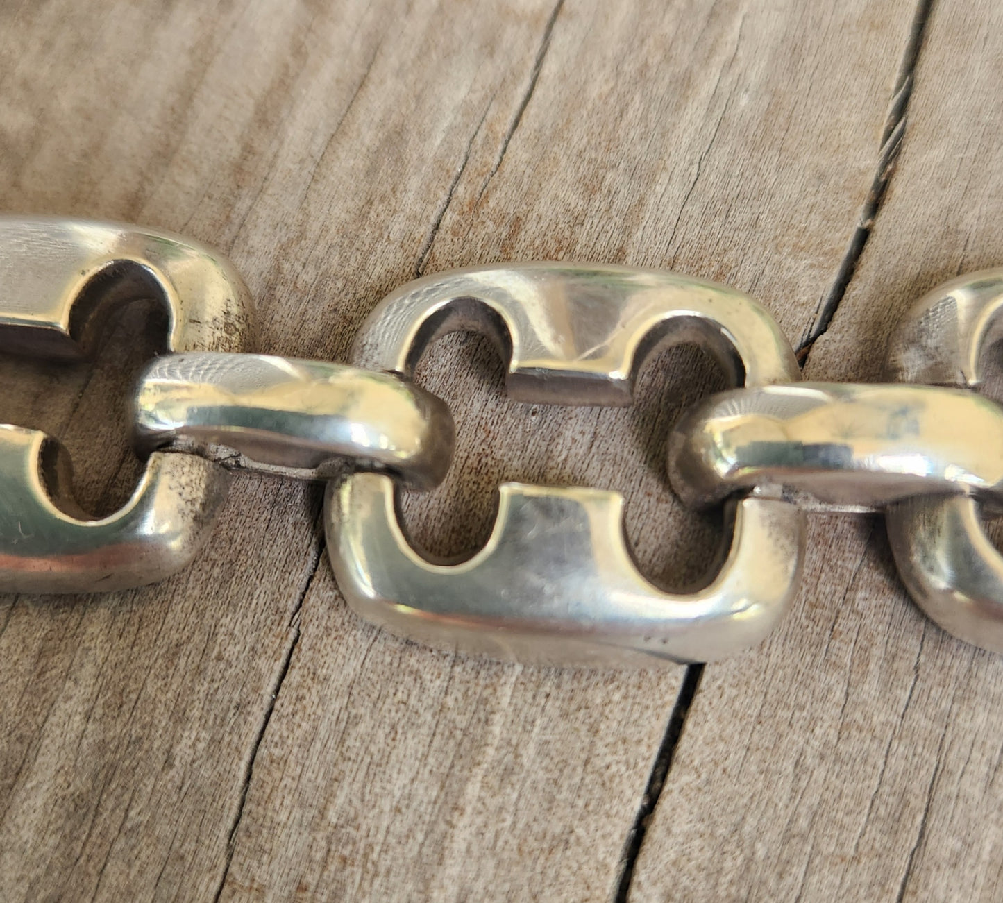 Heavy silver bracelet,925 sterling  handmade,square link chain, unisex,boho,