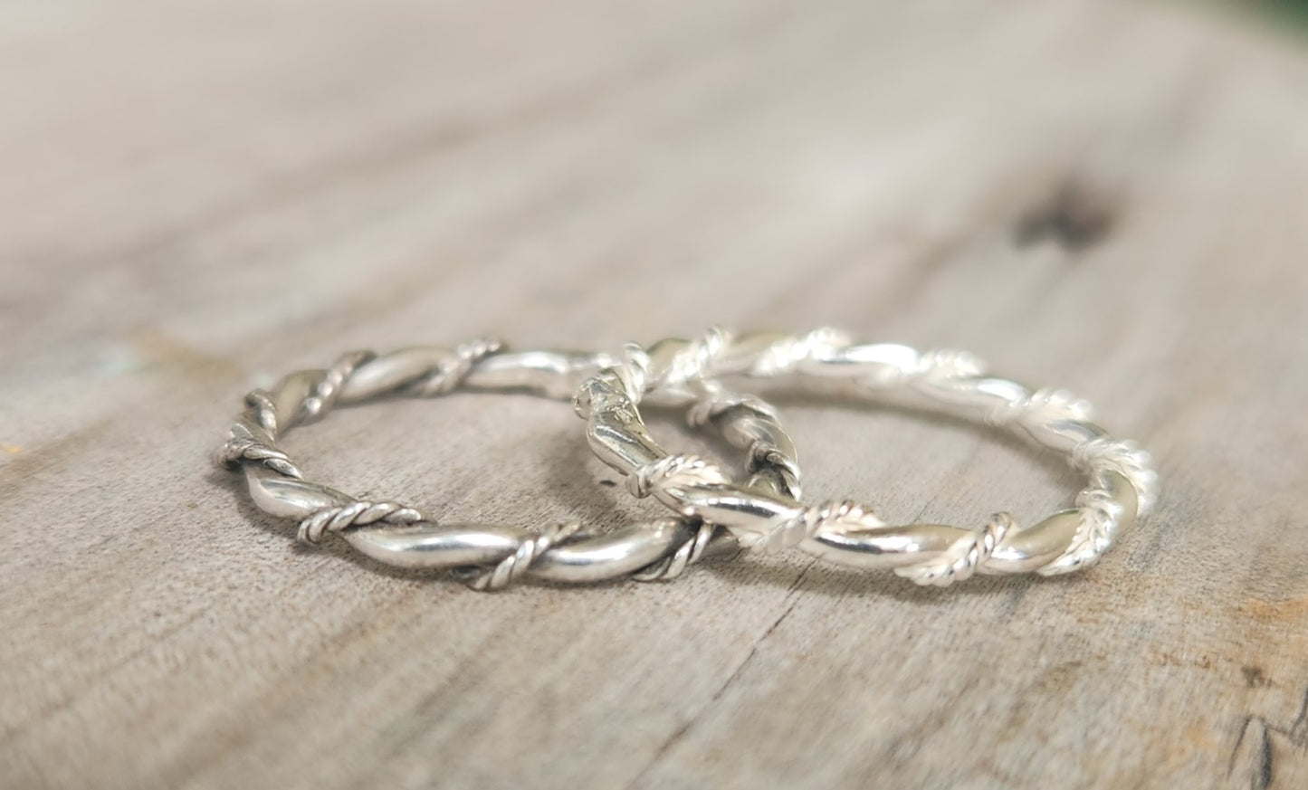 Silver Stacker ring,Twisted wire,Sterling silver,round wire,fine band,boho rings,thin silver ring,pinkie ring,woven wire ring
