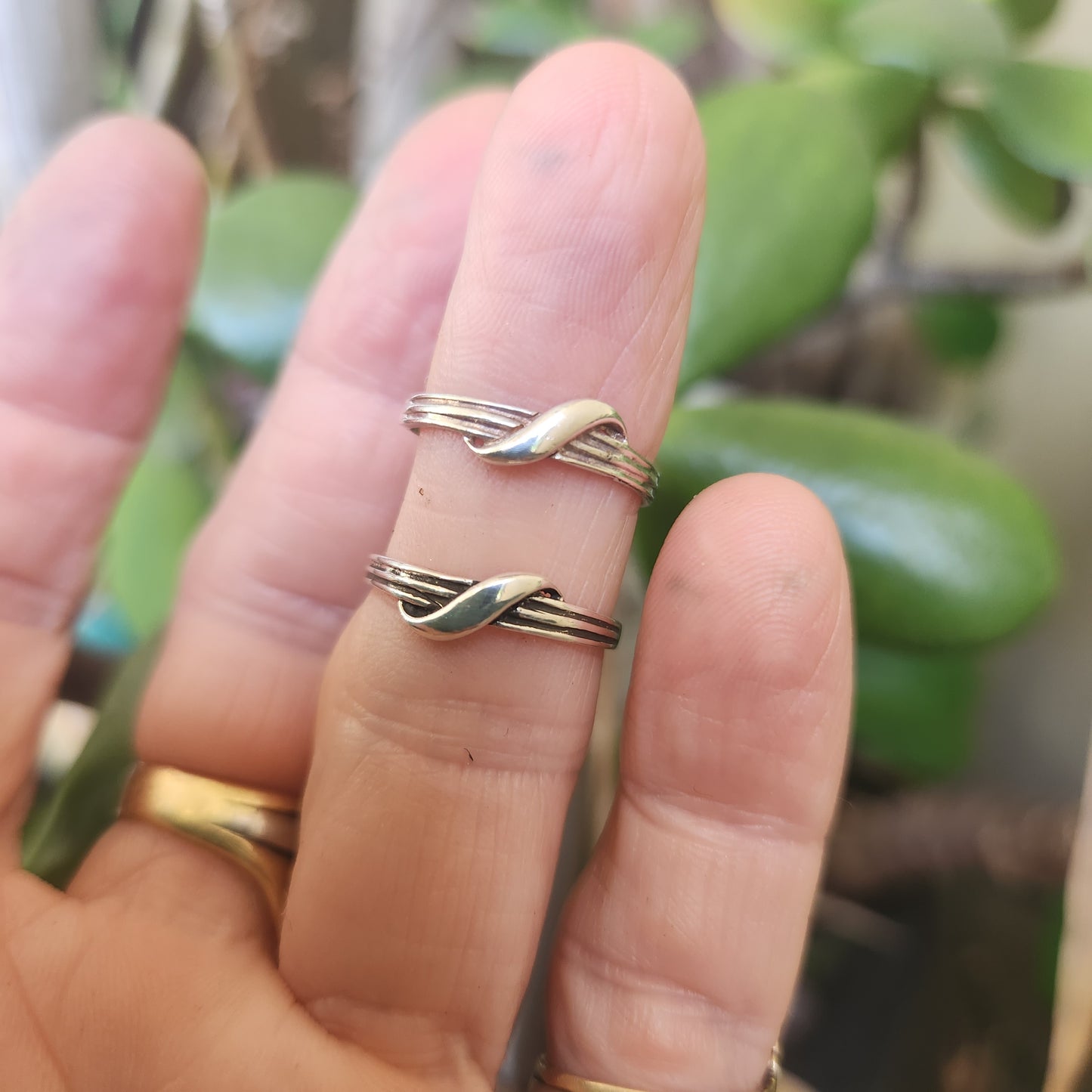 Small pinkie ring,925 Sterling silver, fine boho band