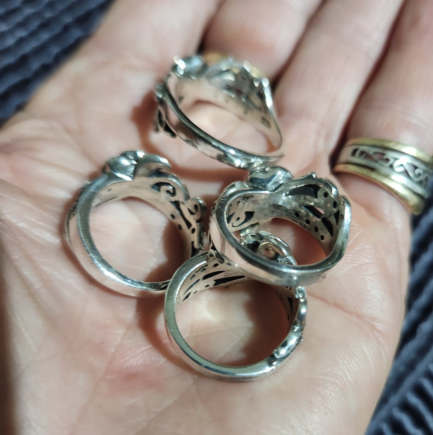 rose cz ring,sterling silver,cubic zirconias, flower boho, steampunk,gothic,art nouveau ,victorian,vintage,handmade,gypsy,goddess,women fashion