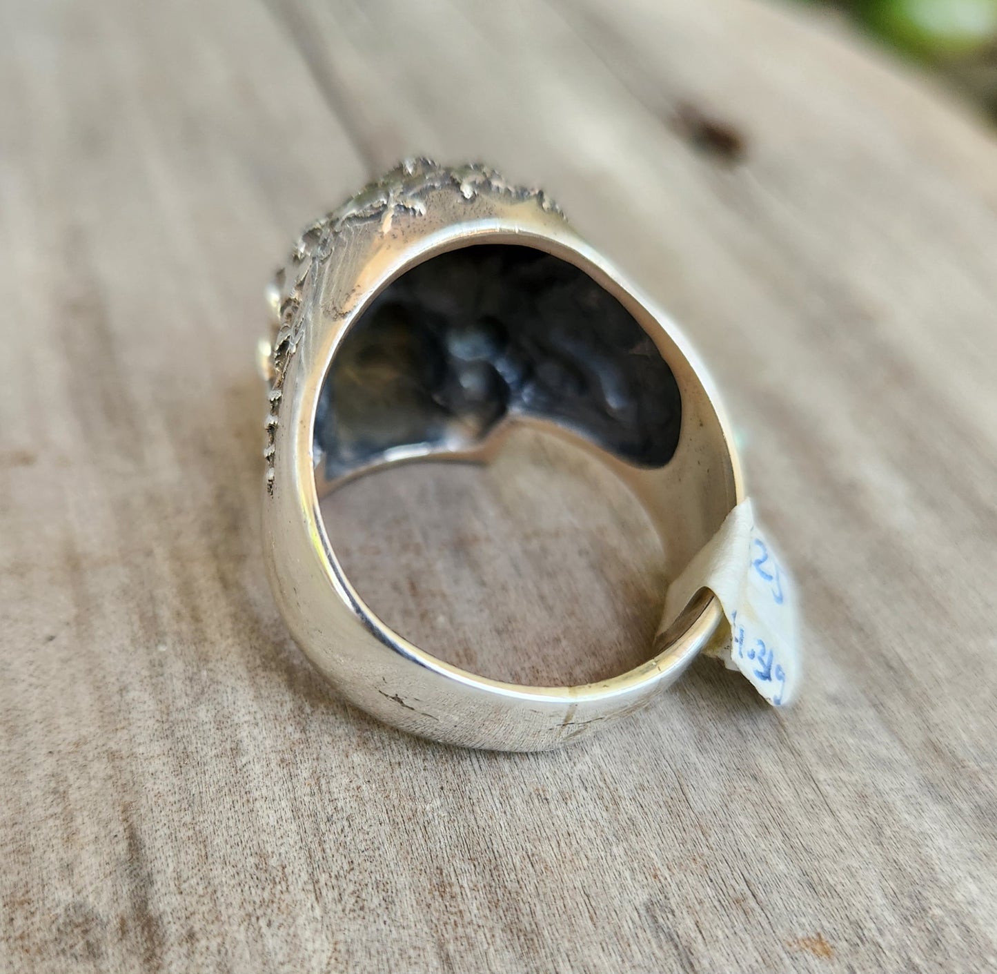 Large sad skull,925 sterling silver,day of the dead, skull,steampunk,gothic, punk,large skull ,long silver ring,handmade,