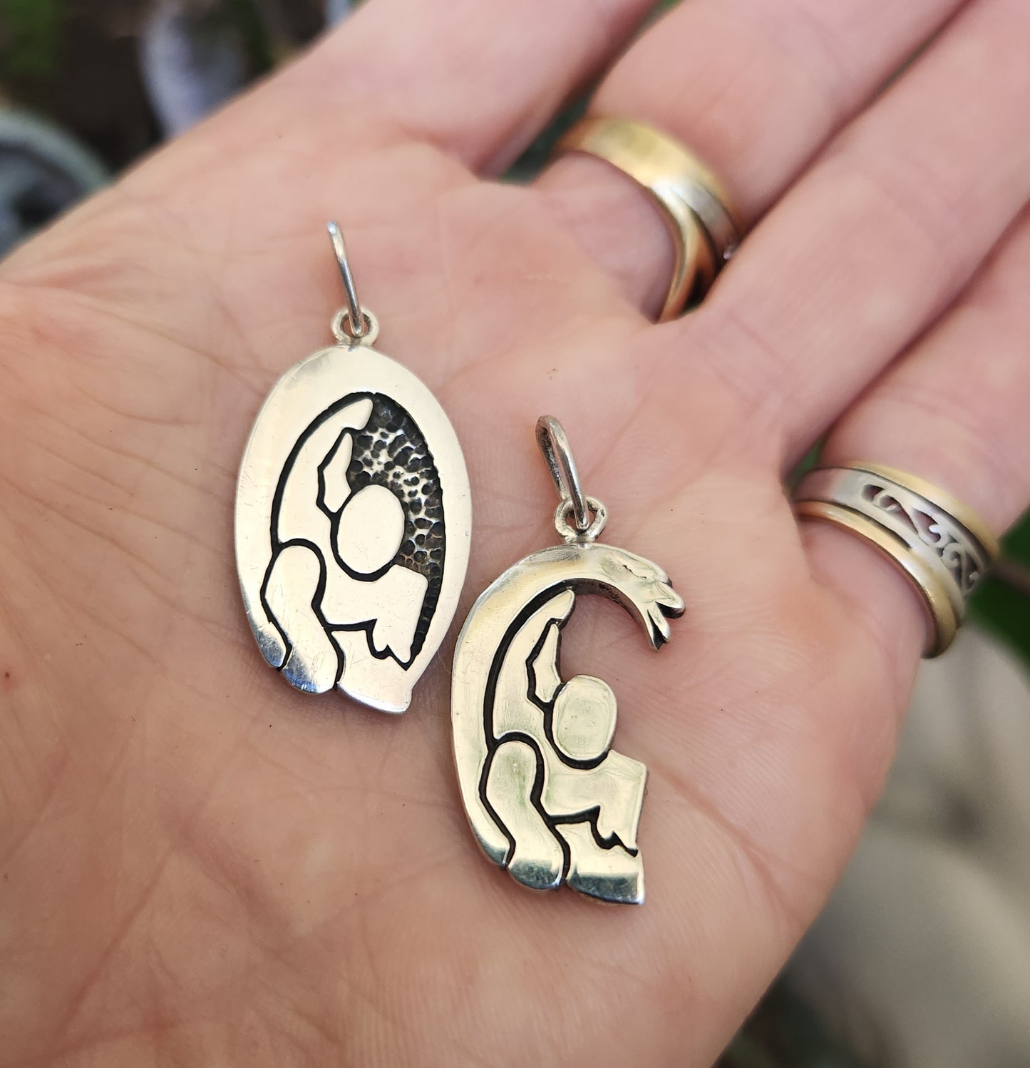 surfer pendant,925 sterling silver,surfboard rider,wave,surf beach ocean jewelry,handmade,